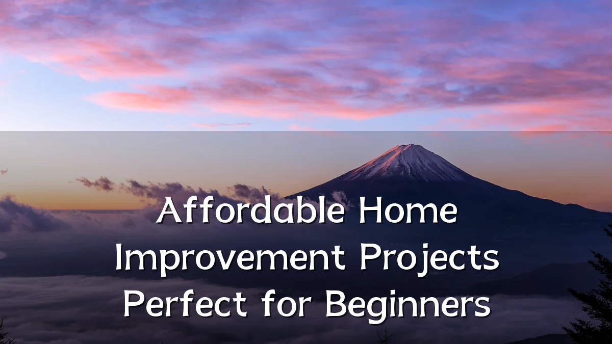 Affordable Home Improvement Projects Perfect for Beginners