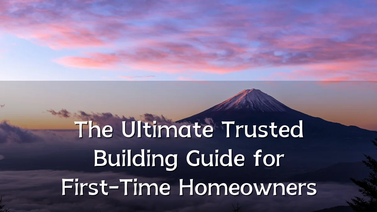 The Ultimate Trusted Building Guide for First-Time Homeowners