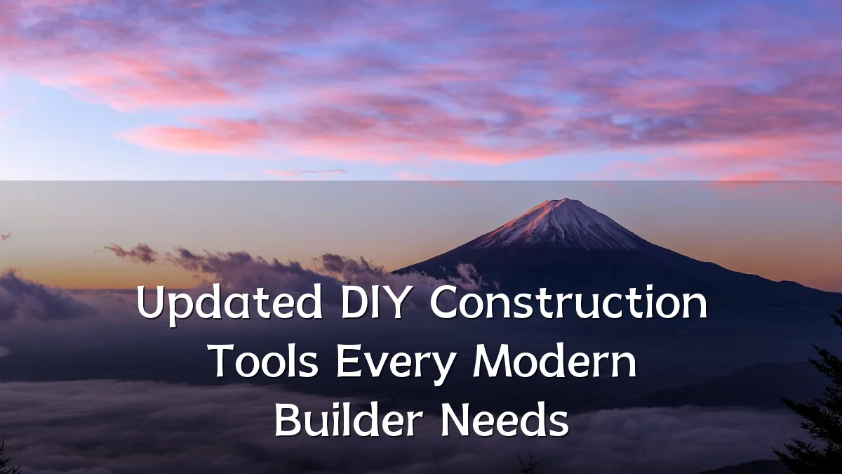 Updated DIY Construction Tools Every Modern Builder Needs