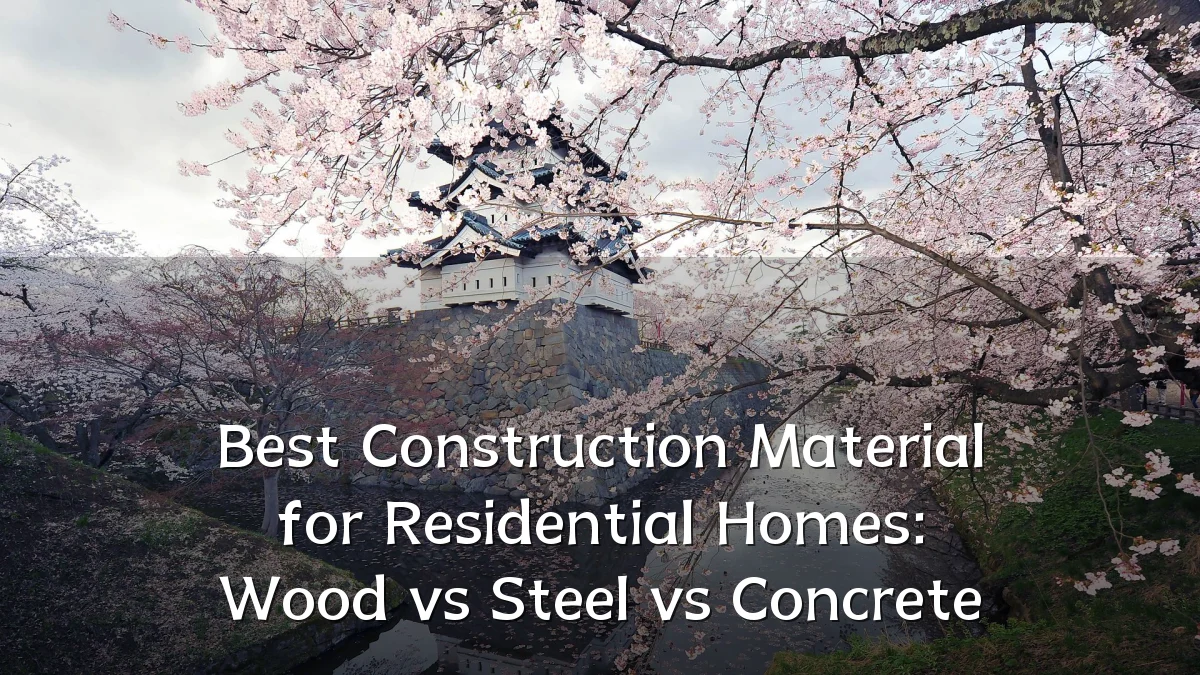 Best Construction Material for Residential Homes: Wood vs Steel vs Concrete