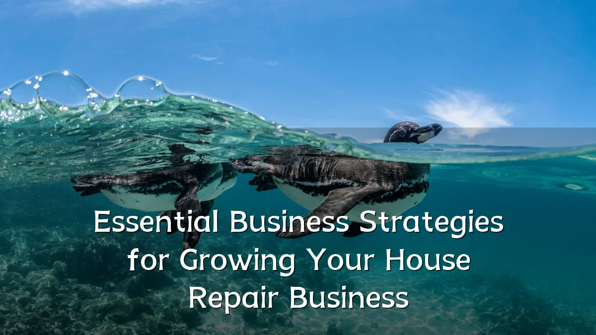 Essential Business Strategies for Growing Your House Repair Business