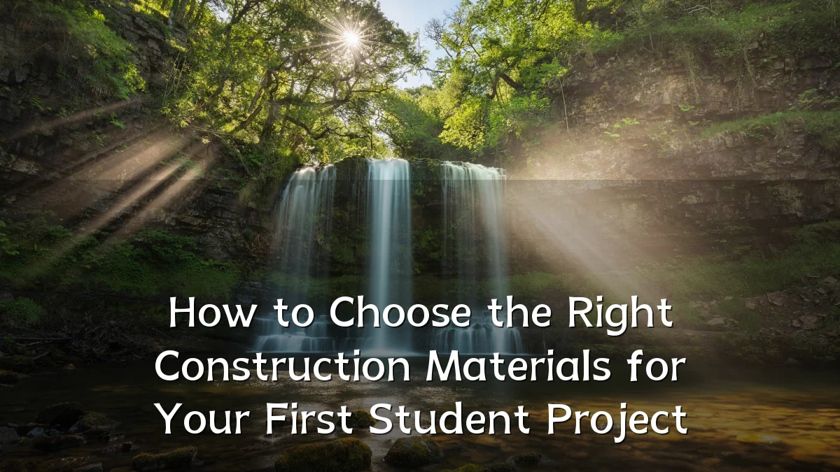 How to Choose the Right Construction Materials for Your First Student Project