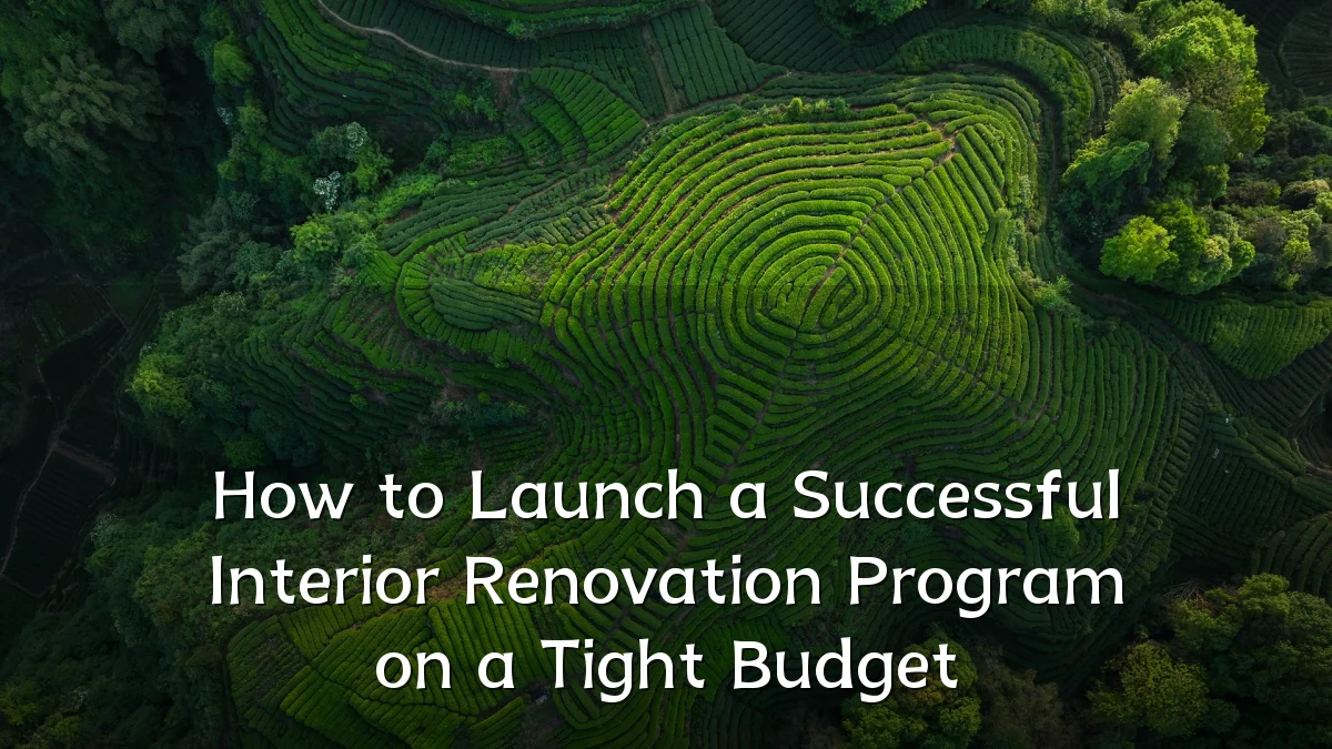 How to Launch a Successful Interior Renovation Program on a Tight Budget