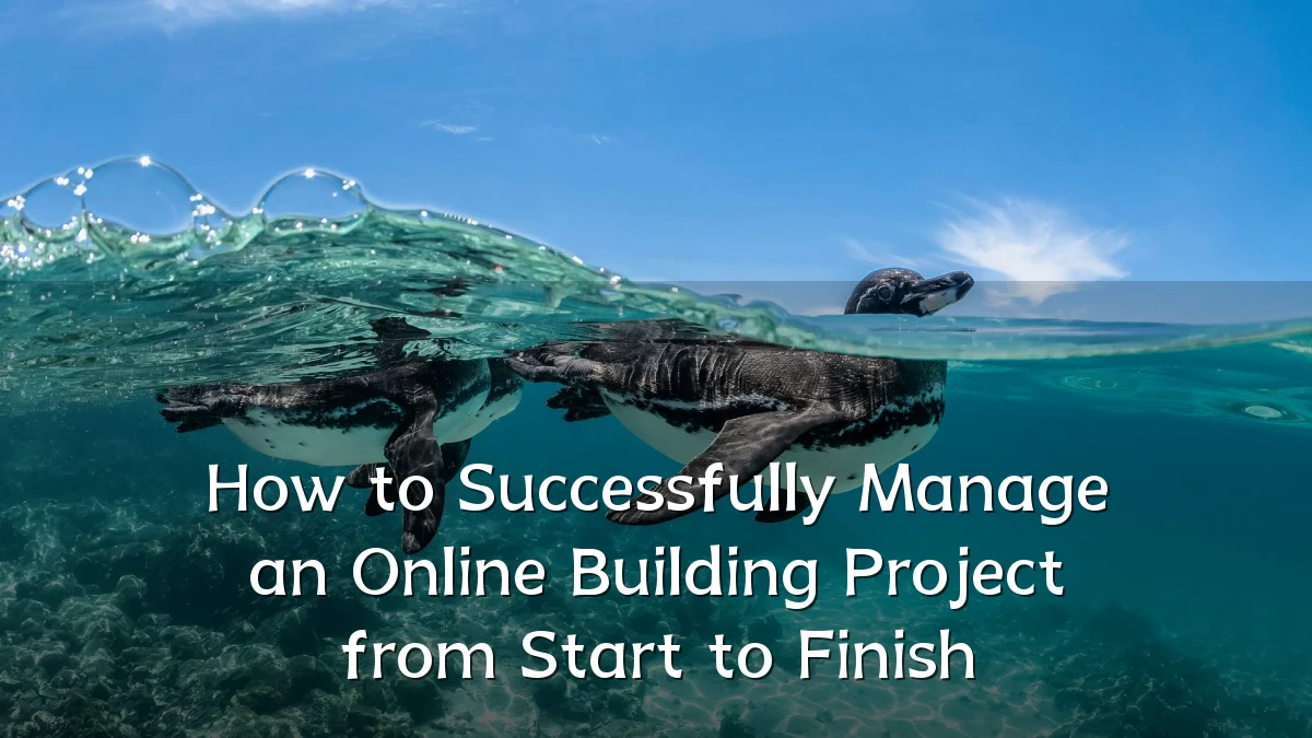 How to Successfully Manage an Online Building Project from Start to Finish