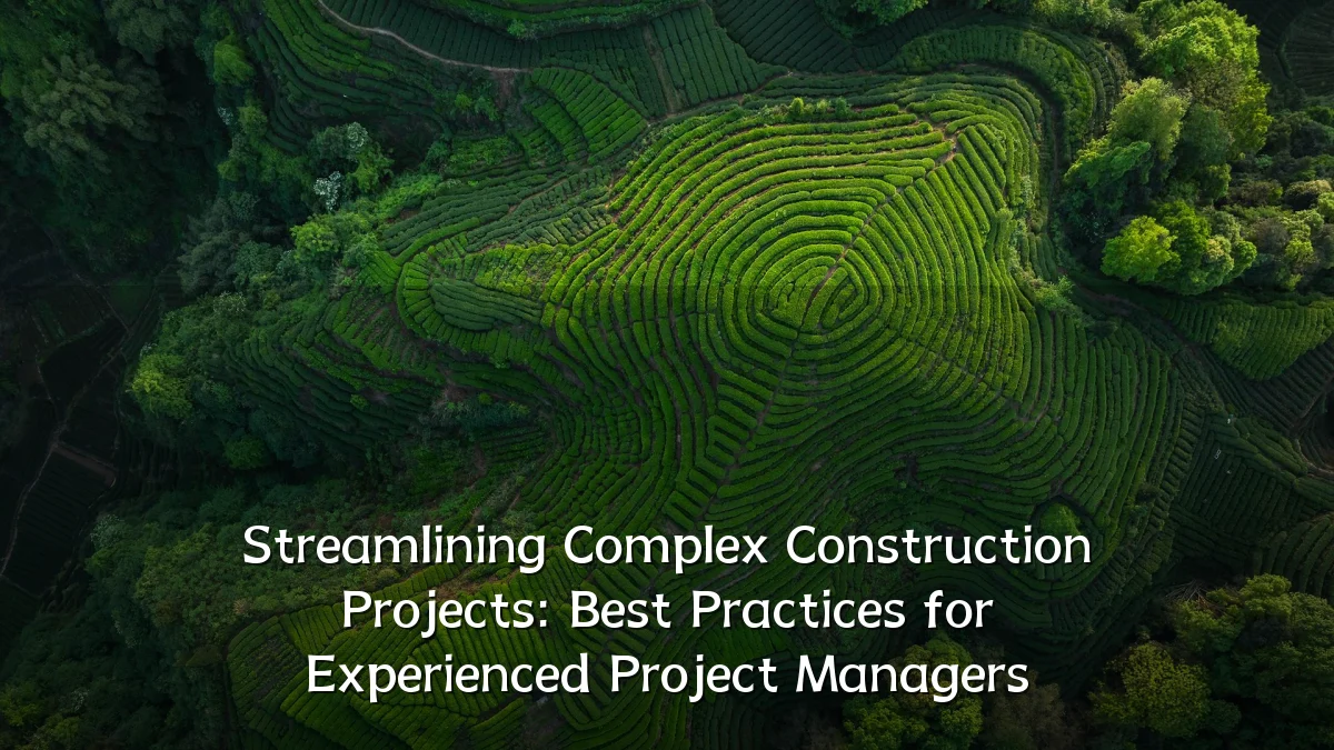 Streamlining Complex Construction Projects: Best Practices for Experienced Project Managers