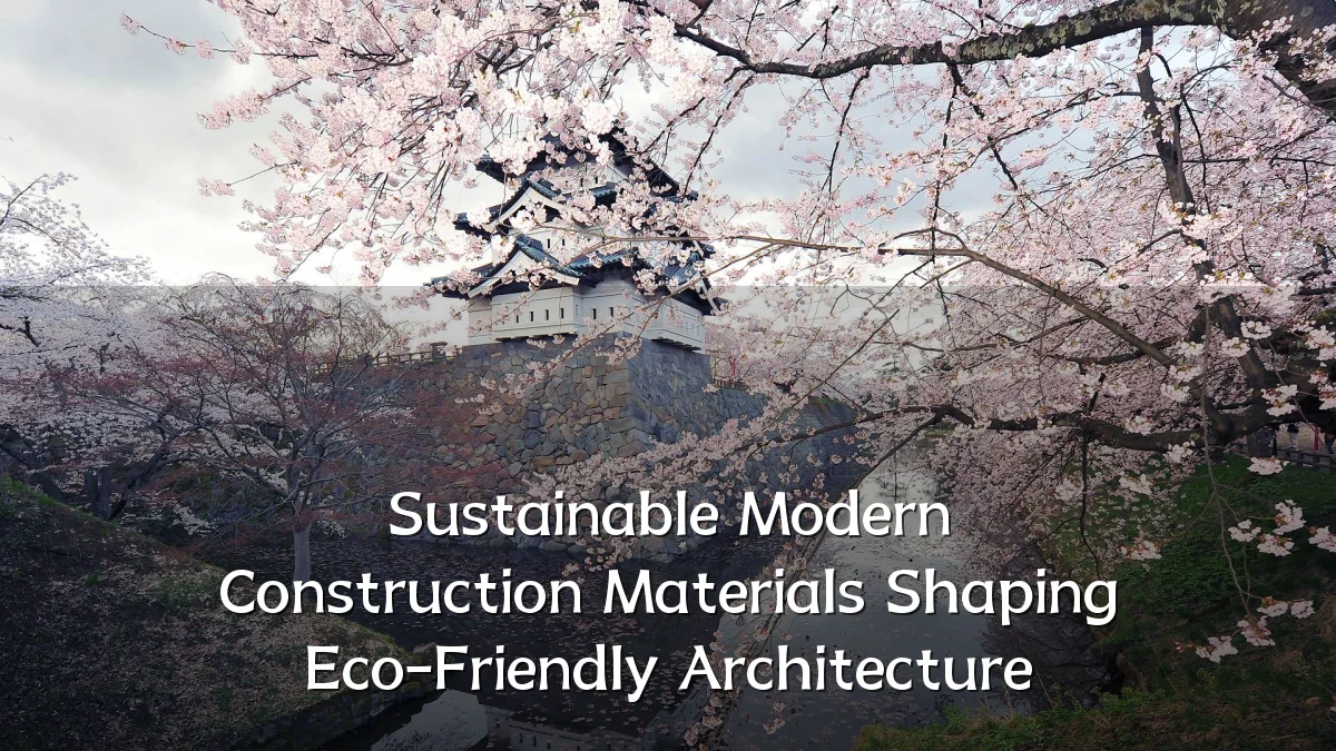 Sustainable Modern Construction Materials Shaping Eco-Friendly Architecture