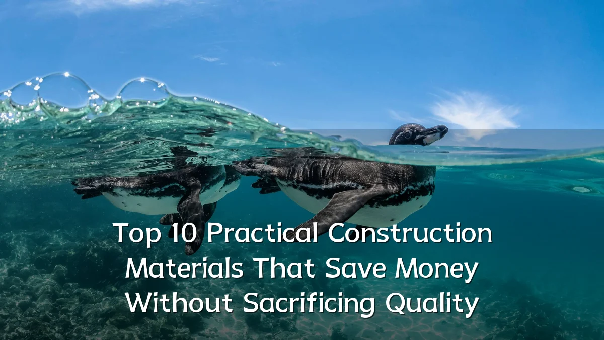 Top 10 Practical Construction Materials That Save Money Without Sacrificing Quality